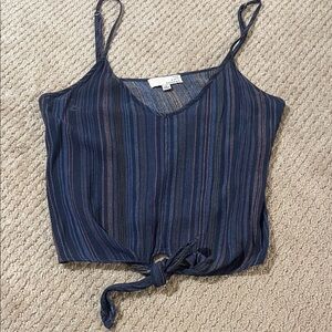 Navy Striped Camisole